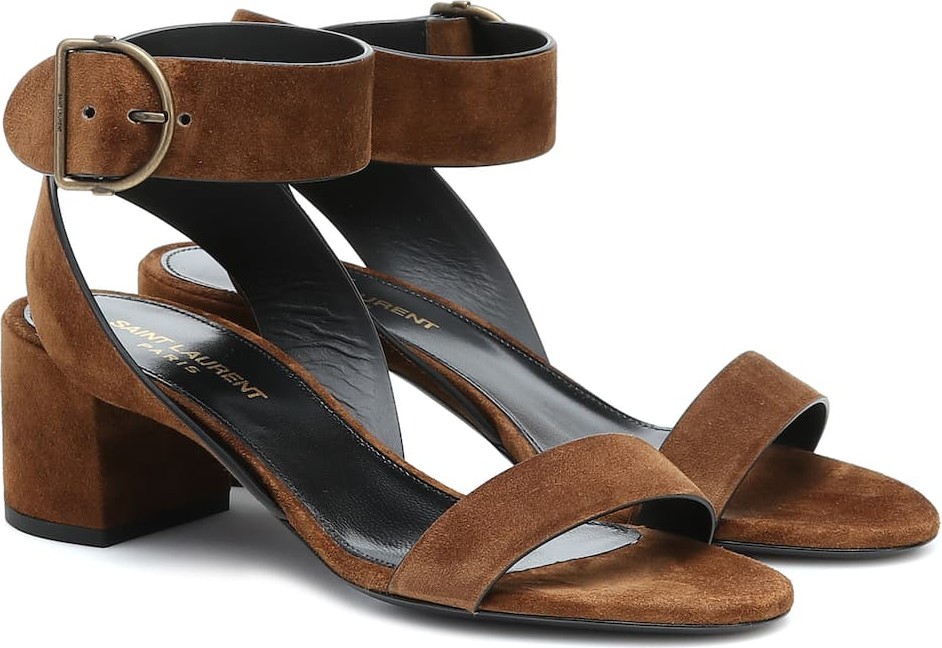 Saint Laurent Charlie 55 suede sandals