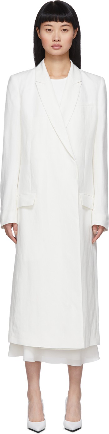 Haider Ackermann Off-White Classic Coat