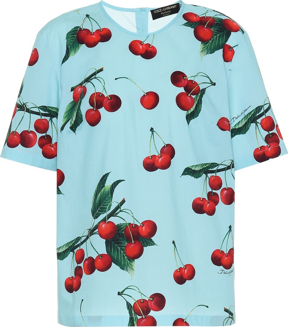 Dolce & Gabbana Exclusive to Mytheresa – cherry printed cotton T-shirt