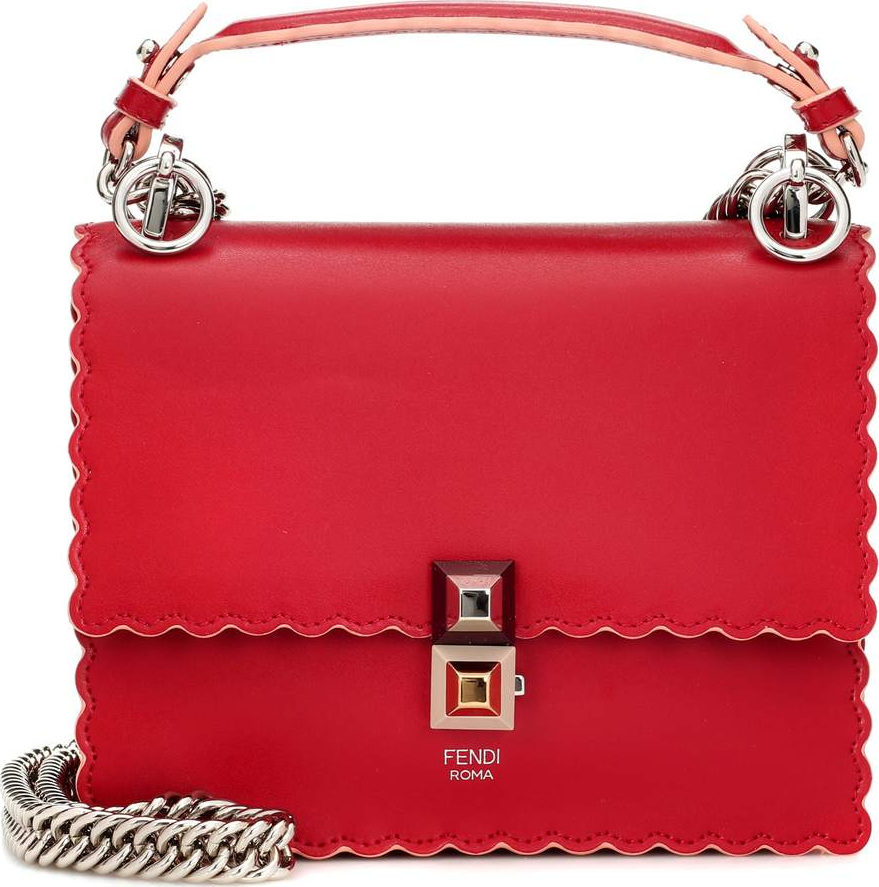 Fendi Kan I Small leather shoulder bag