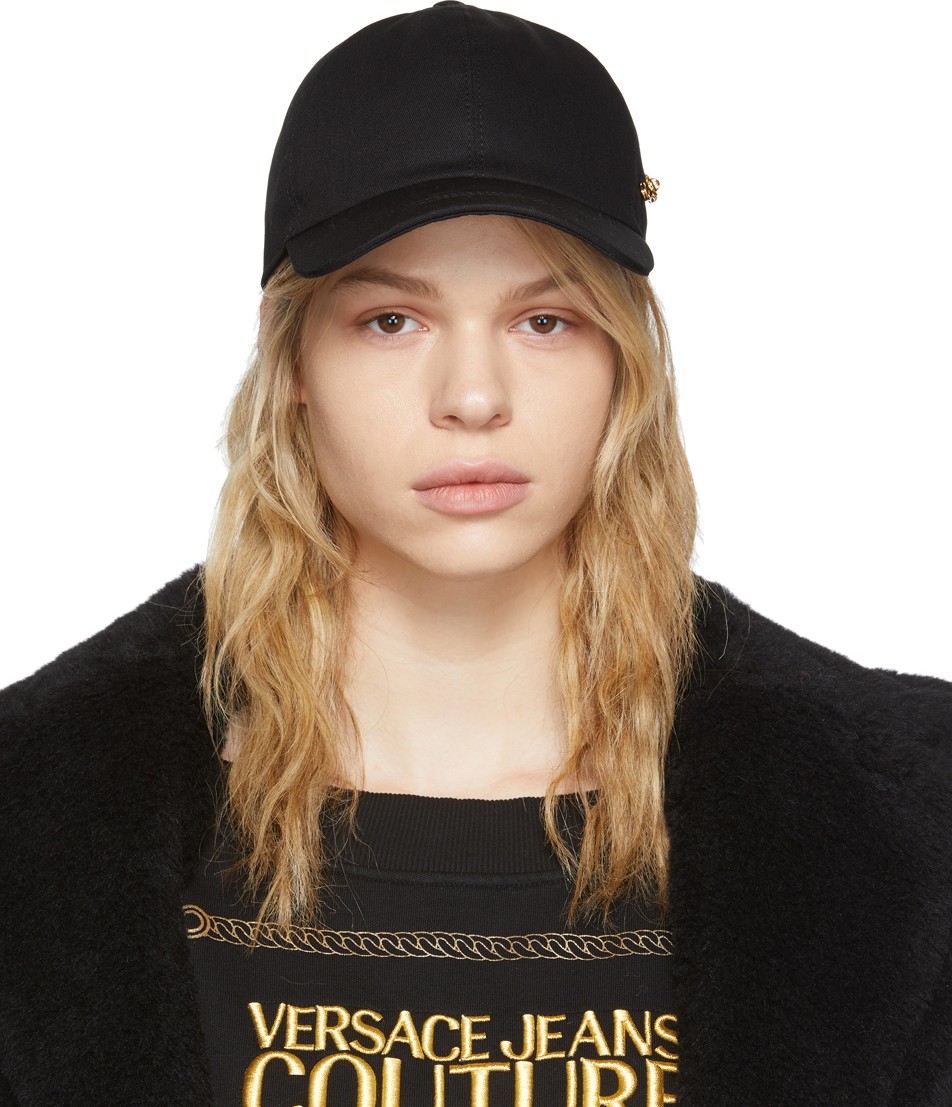 Versace Black Safety Pin Cap