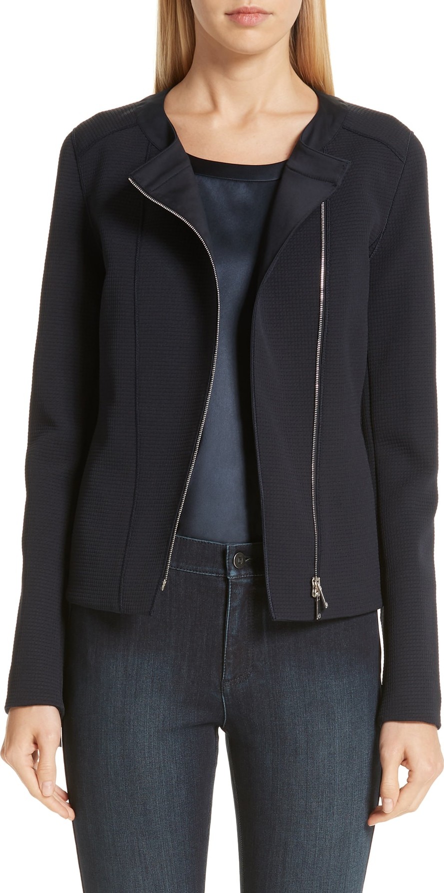 Lafayette 148 New York Trista Moto Jacket