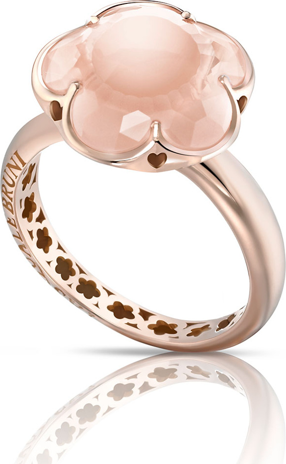 Pasquale Bruni Bon Ton Pink Quartz Flower Ring in 18K Rose Gold