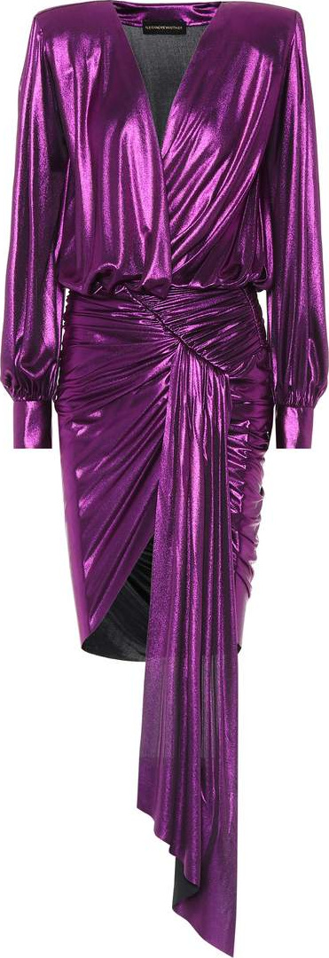 Alexandre Vauthier Asymmetrical lamé dress