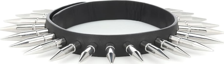 Vetements Spiked leather choker