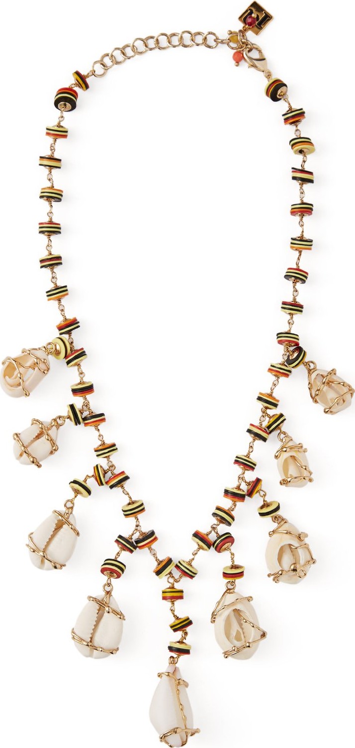 Rosantica Viper shell and bead necklace