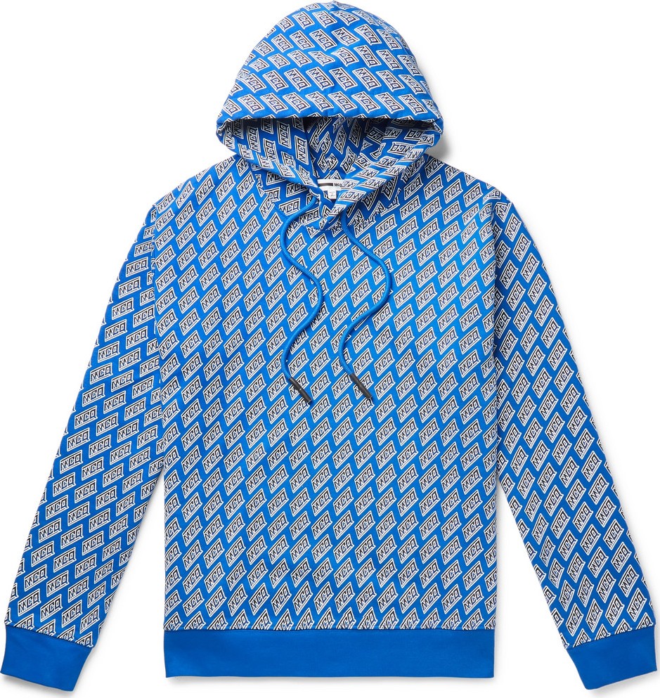 McQ - Alexander McQueen Logo-Print Loopback Cotton-Jersey Hoodie