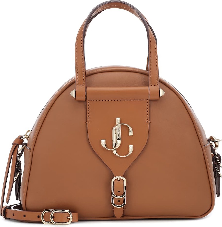 Jimmy Choo Varenne Small leather bowling bag