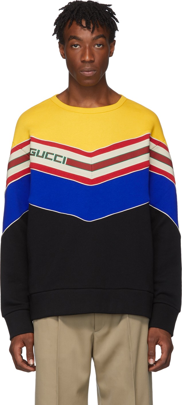 Gucci Black V-Neck Sweatshirt