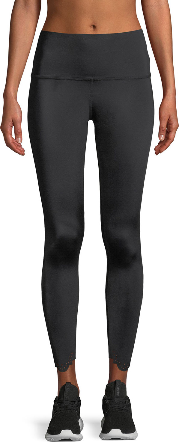 Beyond Yoga Cruz Scalloped High-Waist Midi Leggings Beyond Yoga Cruz Scalloped High-Waist Midi Leggings