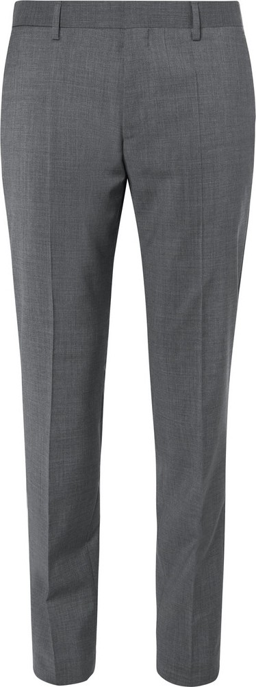 HUGO BOSS Grey Genesis Slim-Fit Wool And Cashmere-Blend Suit Trousers