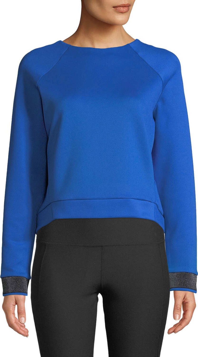 Nylora Zadie Open-Back Cropped Pullover Top