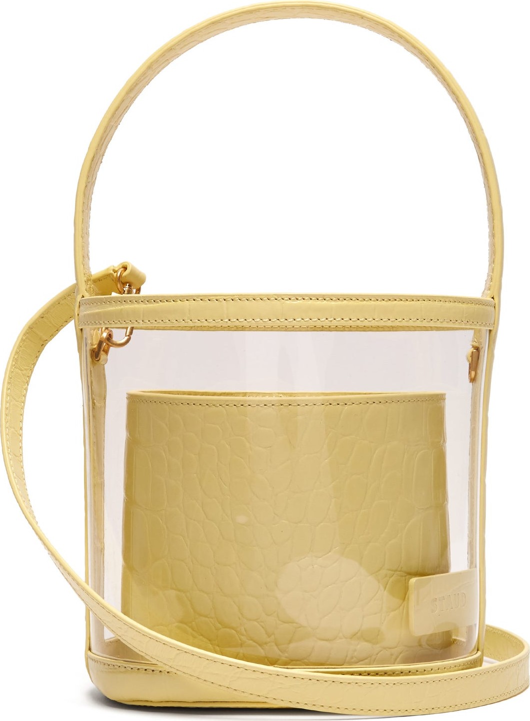 Staud Bissett leather & PVC bucket bag