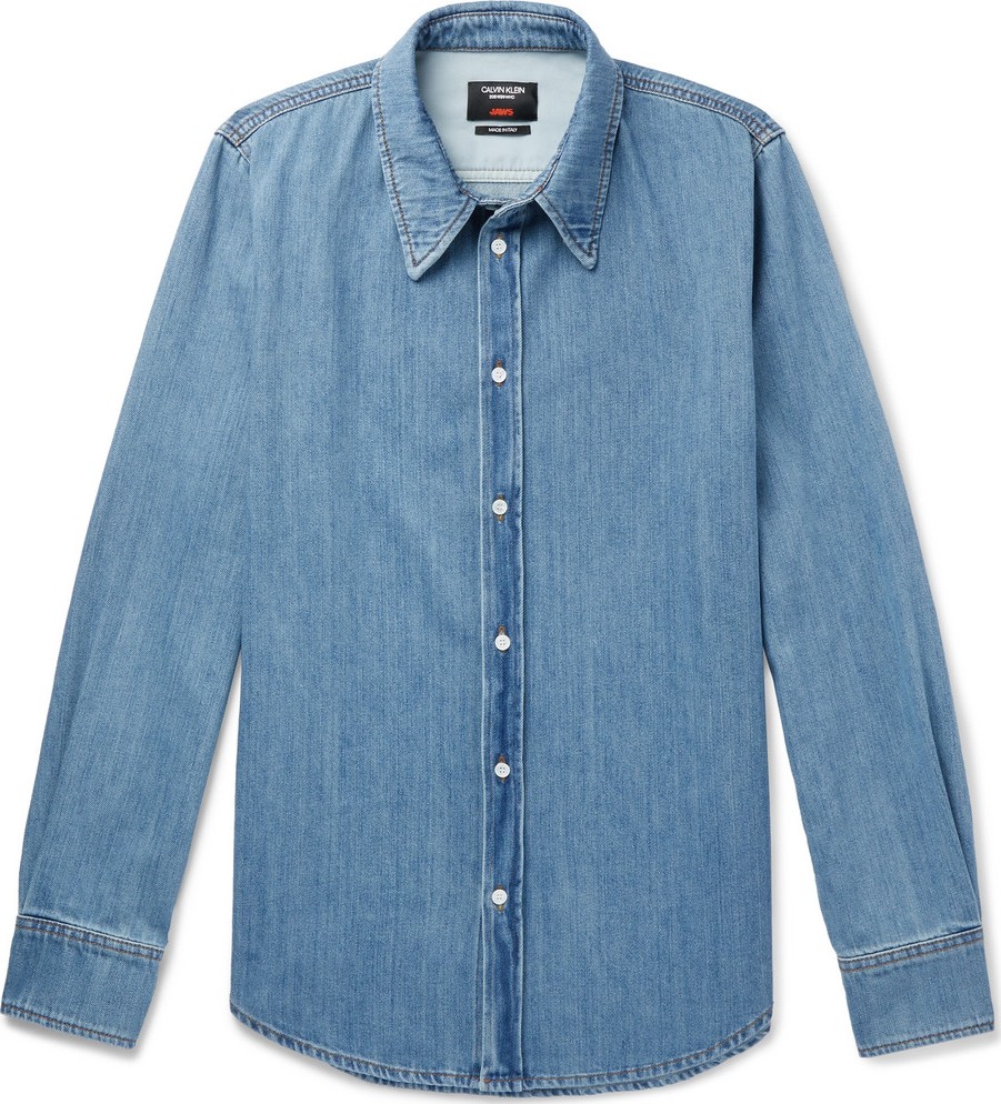 Calvin Klein 205W39NYC Printed Denim Shirt