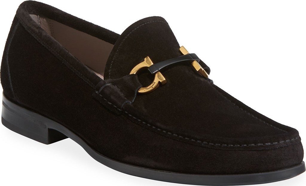Salvatore Ferragamo Men's Grandioso Suede Loafer