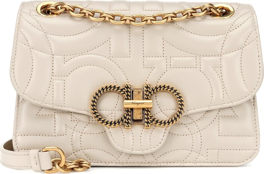 Salvatore Ferragamo Quilted Gancini leather shoulder bag