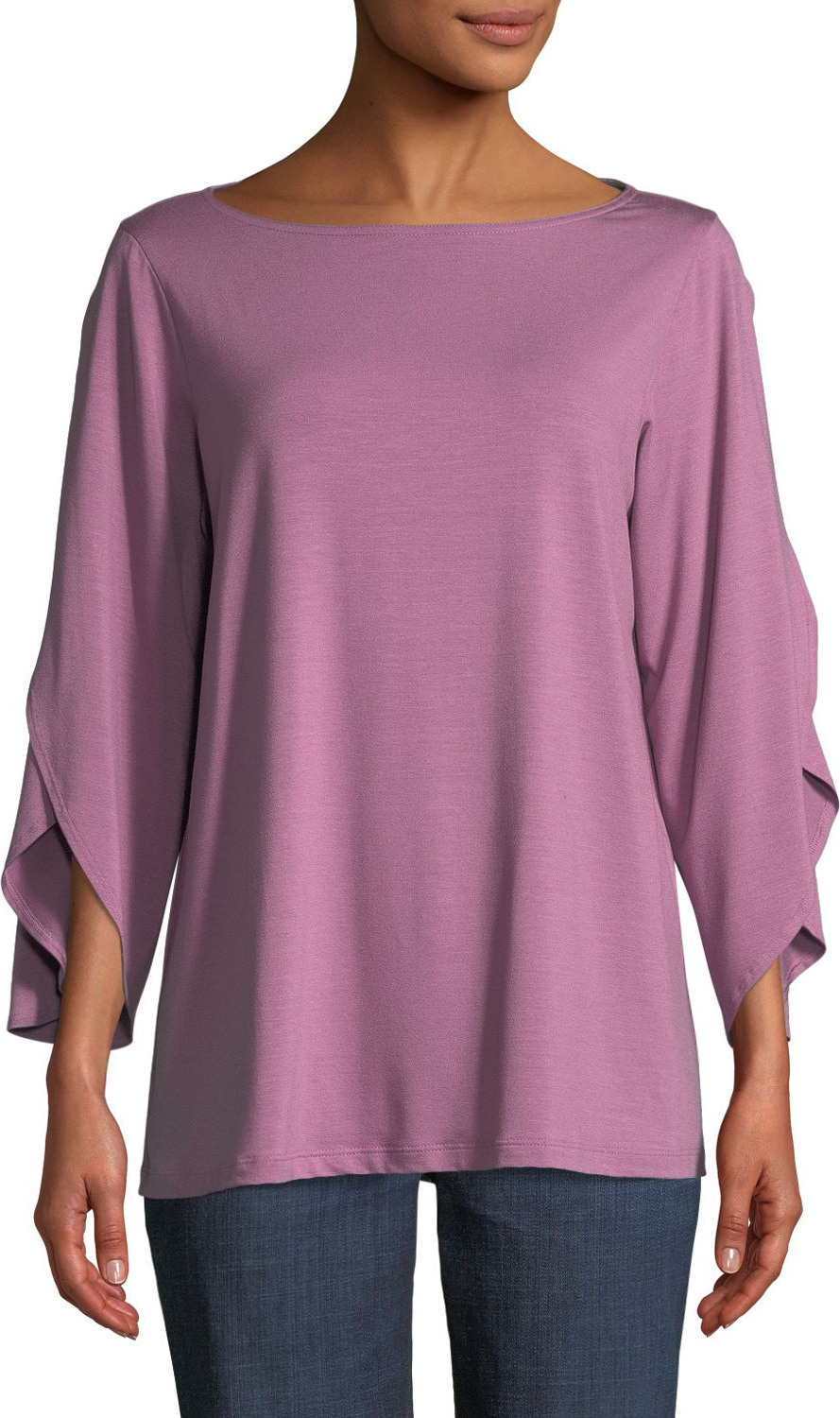 Eileen Fisher Lightweight Viscose Jersey Top