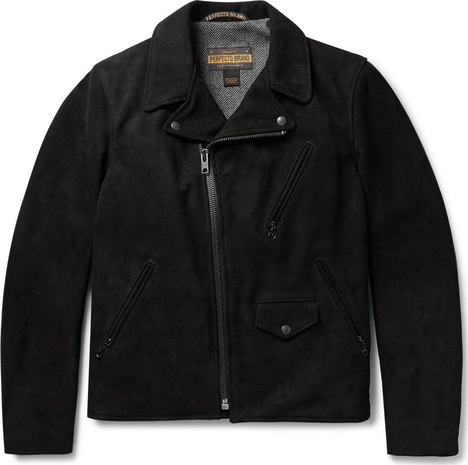 Schott NYC Perfecto Suede Biker Jacket