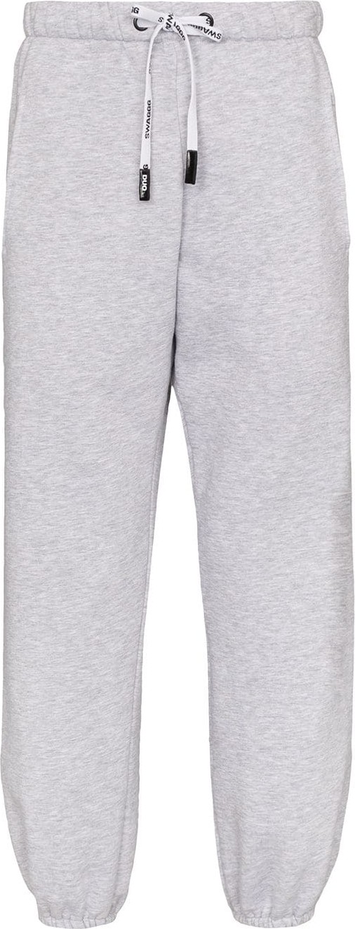 Duo Talk Less Act More printed sweatpants