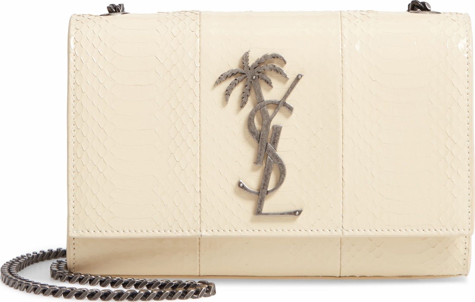 Saint Laurent Small Kate Genuine Snakeskin Shoulder Bag