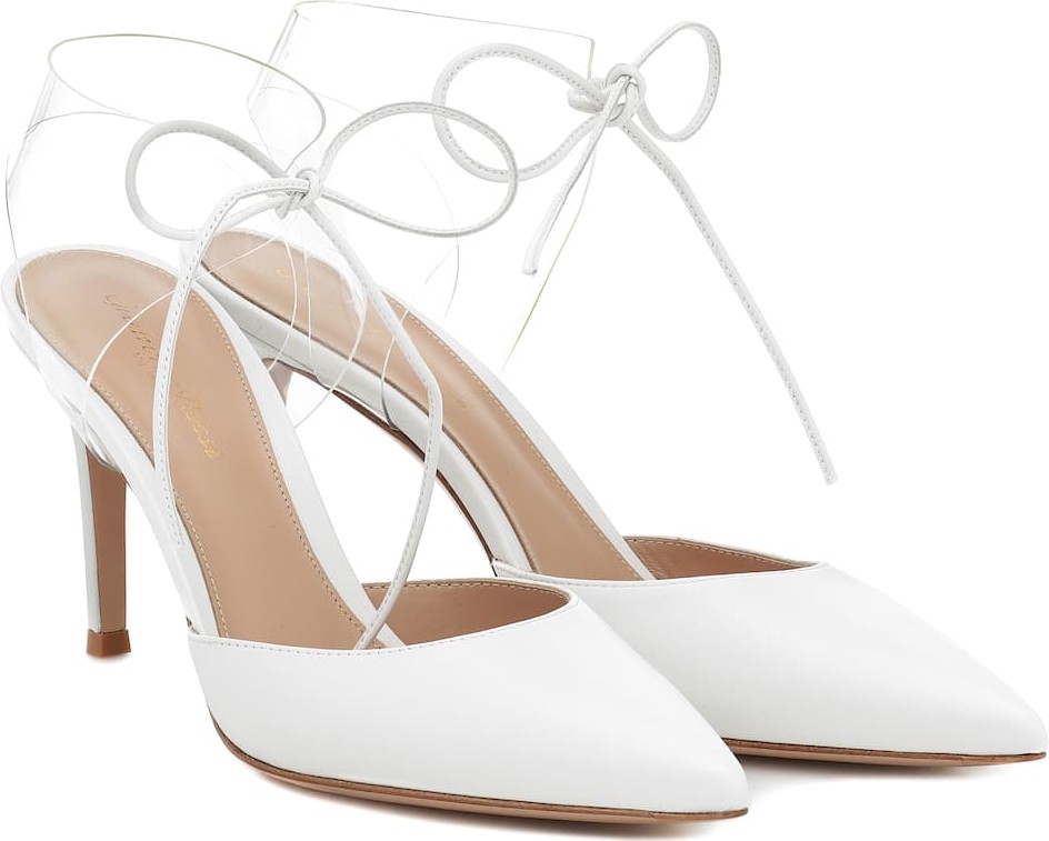 Gianvito Rossi PVC and leather pumps