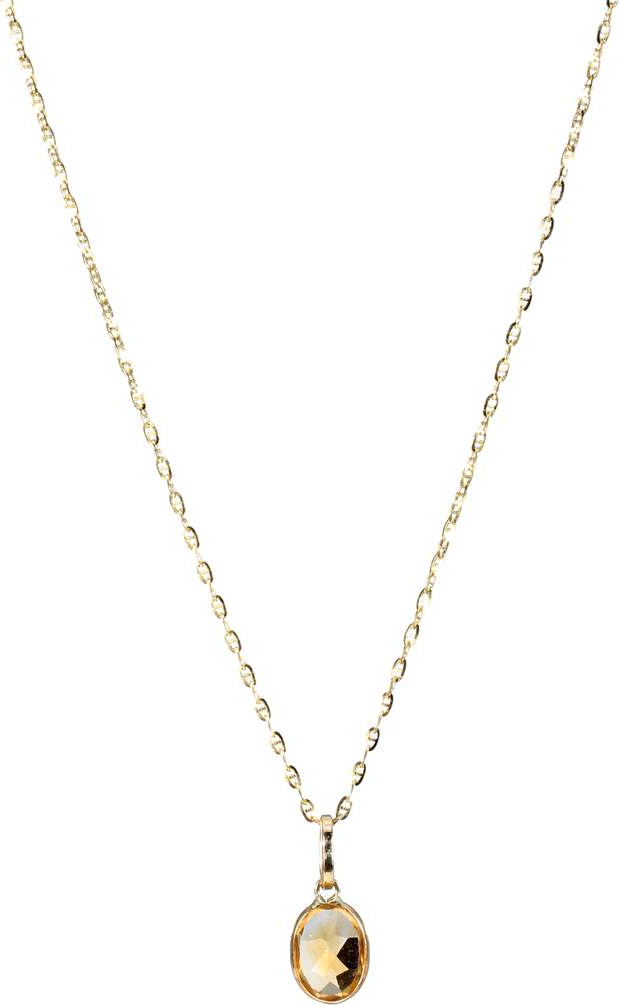 Loren Stewart Gemstone 14kt gold necklace with topaz