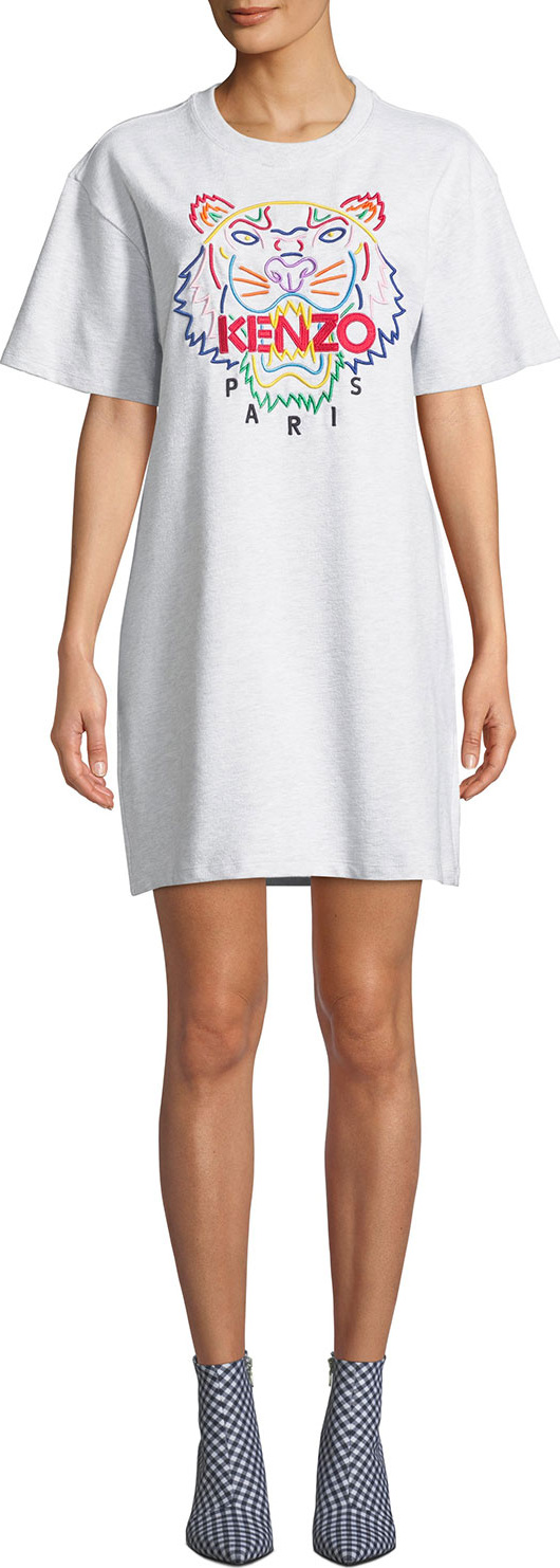 KENZO Tiger Logo Crewneck Tee Dress