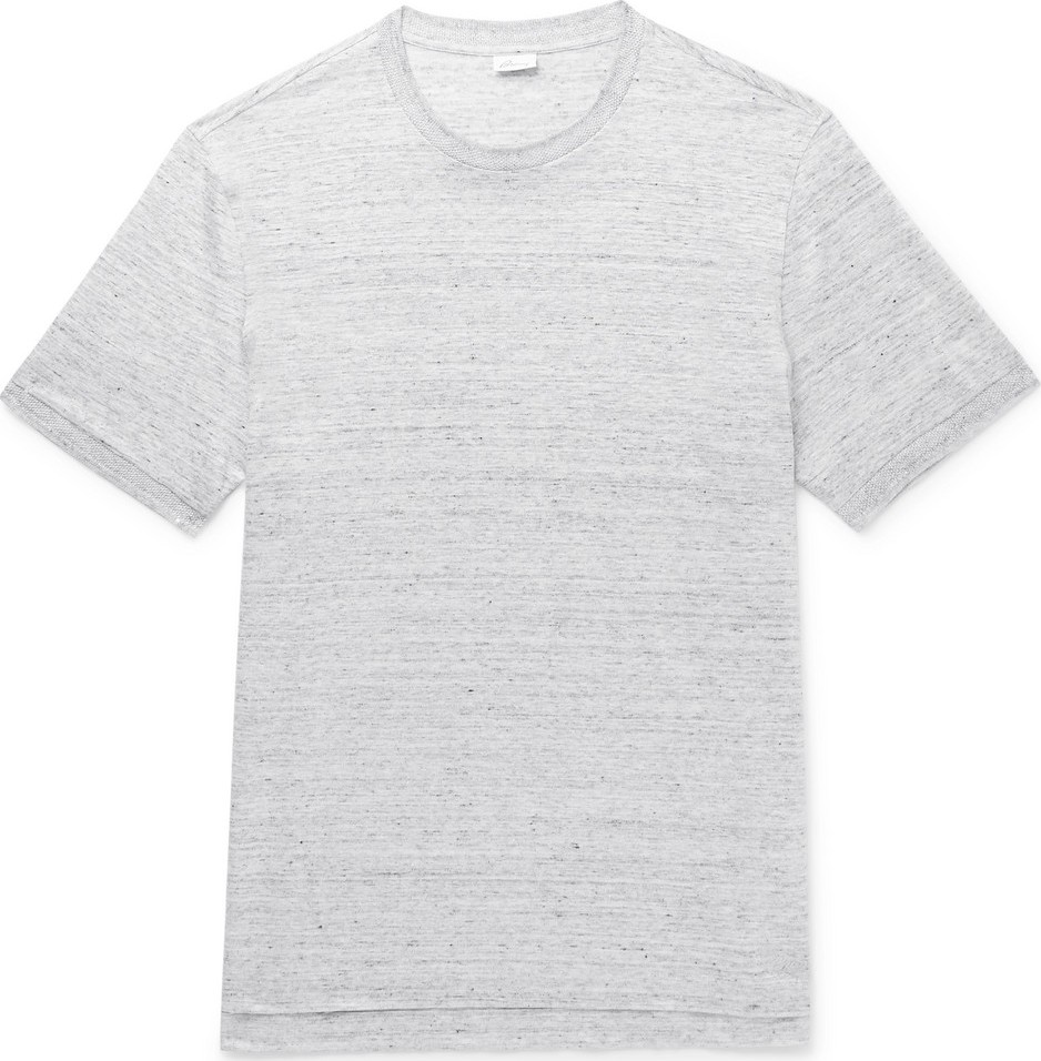 Brioni Mélange Linen-Jersey T-Shirt