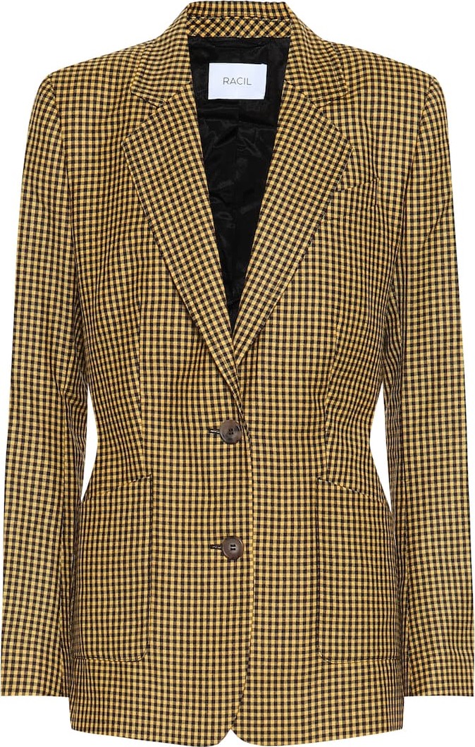 Racil John checked wool blazer