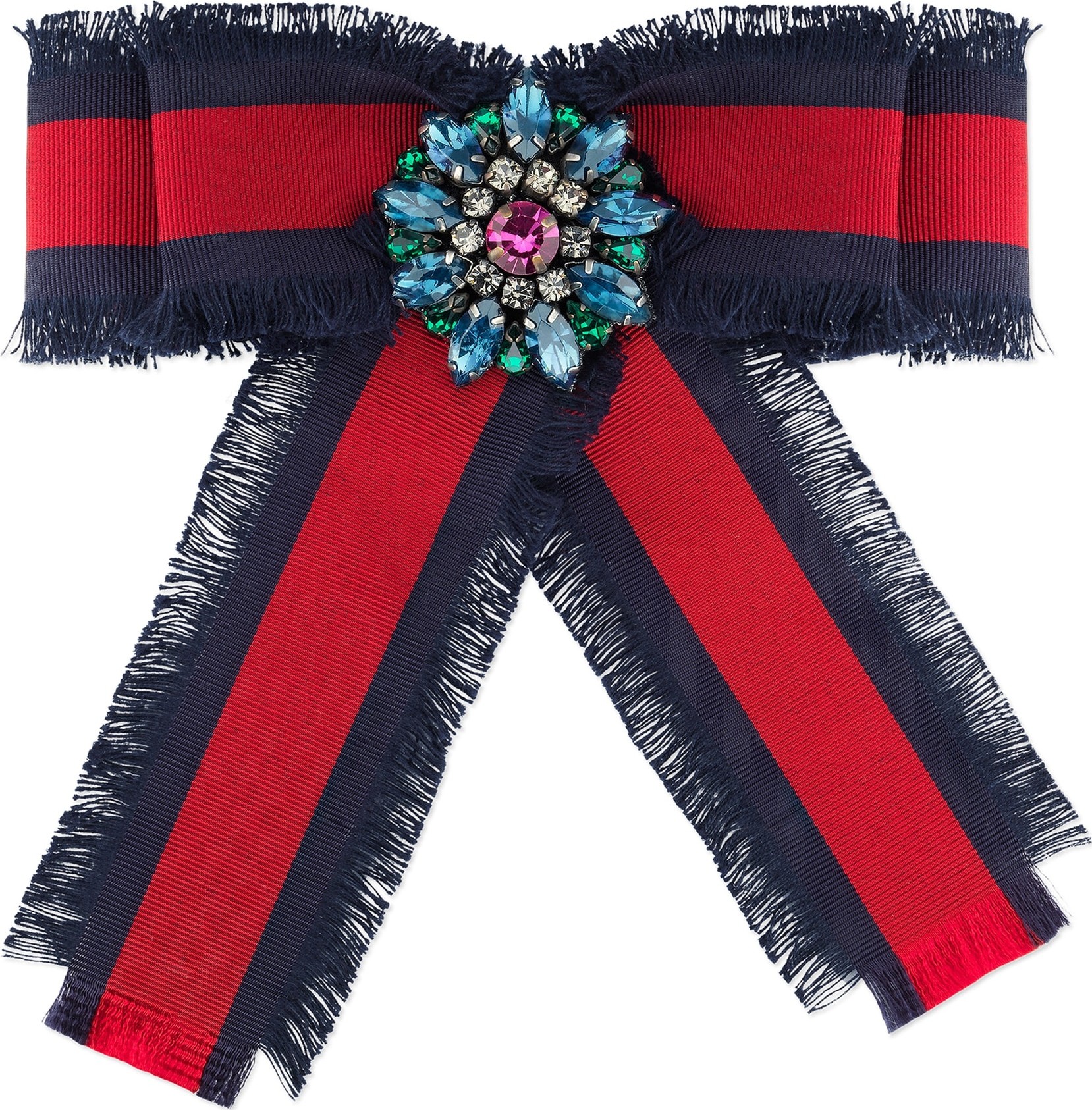 Gucci Web Grosgrain Bow Brooch