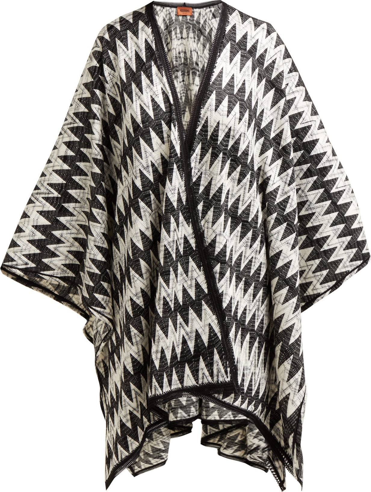 Missoni Zigzag-intarsia shawl