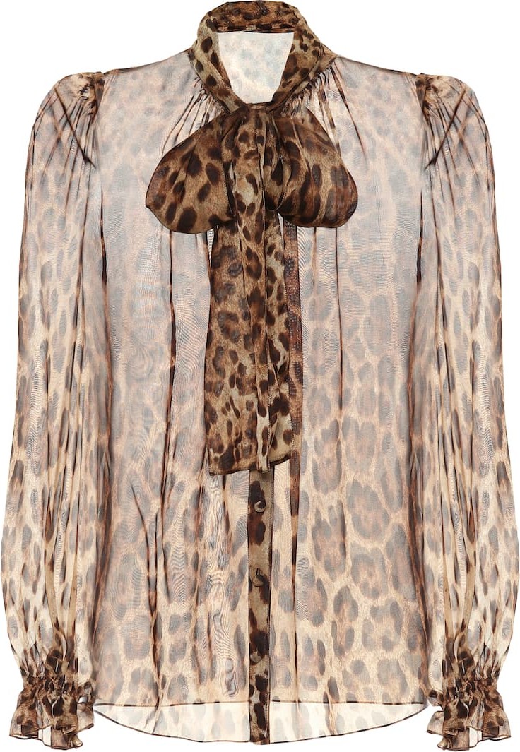 Dolce & Gabbana Printed silk blouse