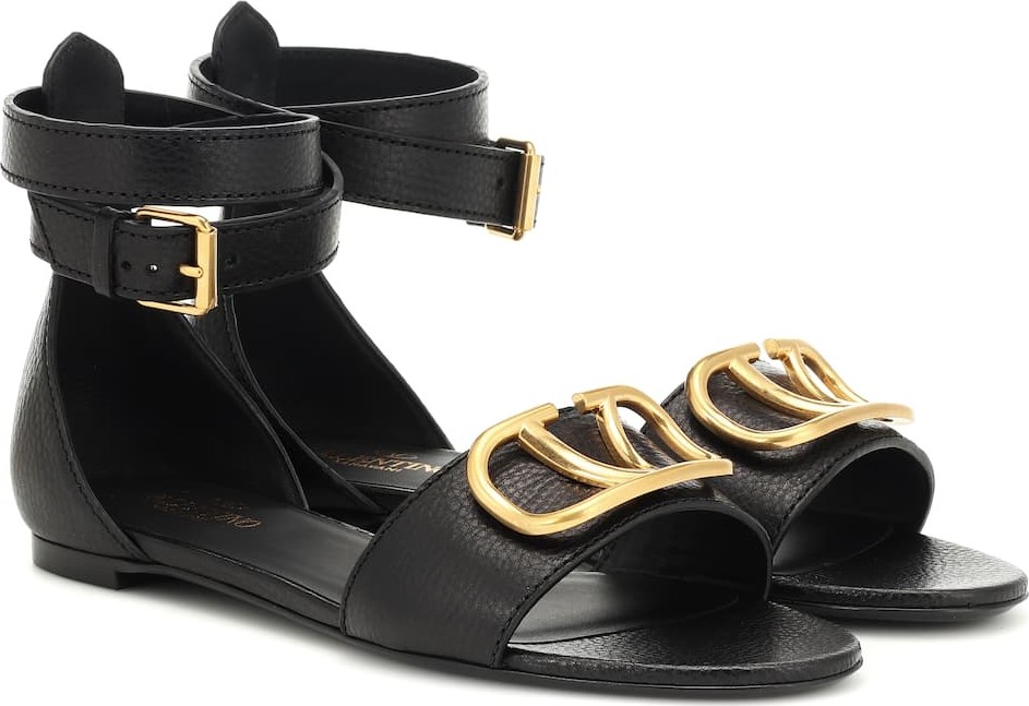 Valentino Valentino Garavani VLOGO leather sandals