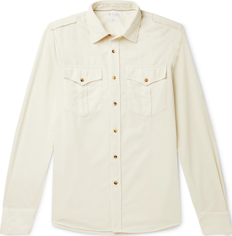 Brunello Cucinelli Cotton-Corduroy Shirt