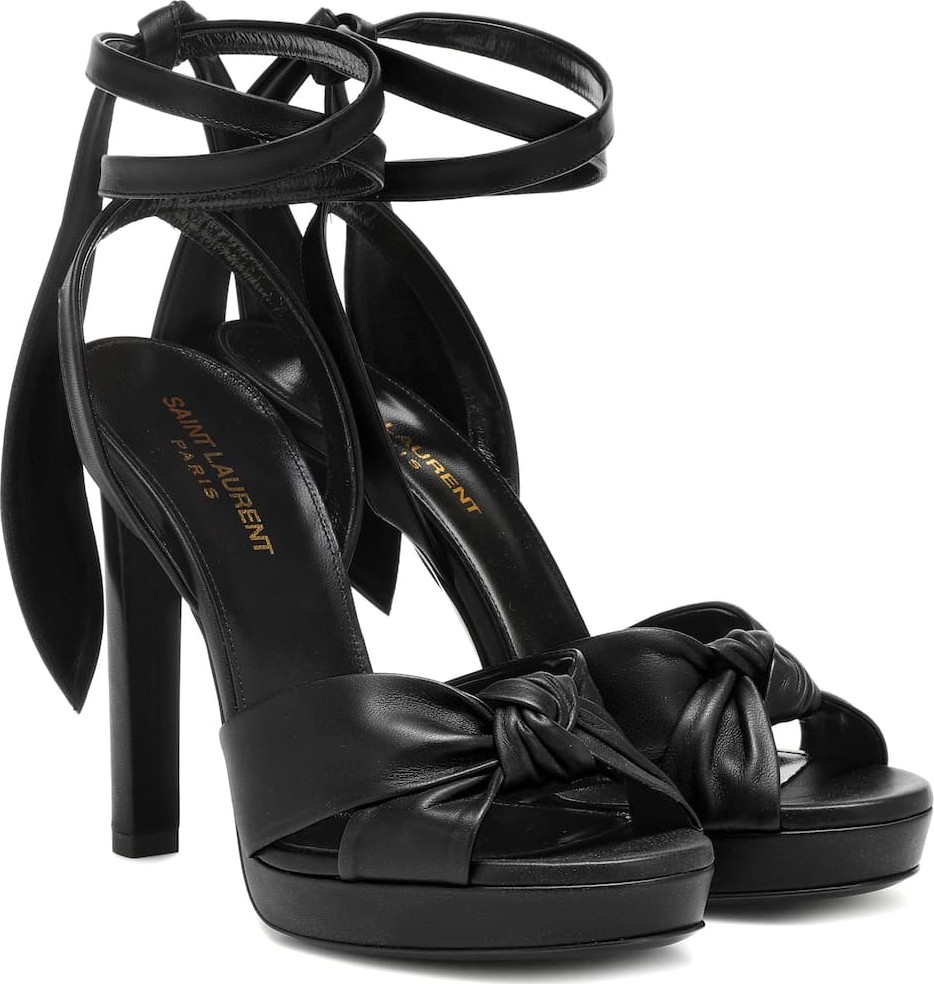 Saint Laurent Hall 85 leather sandals
