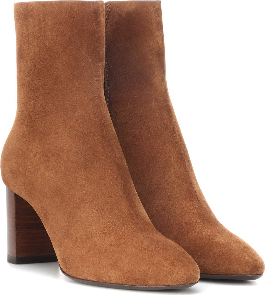Saint Laurent Lou 70 suede ankle boots