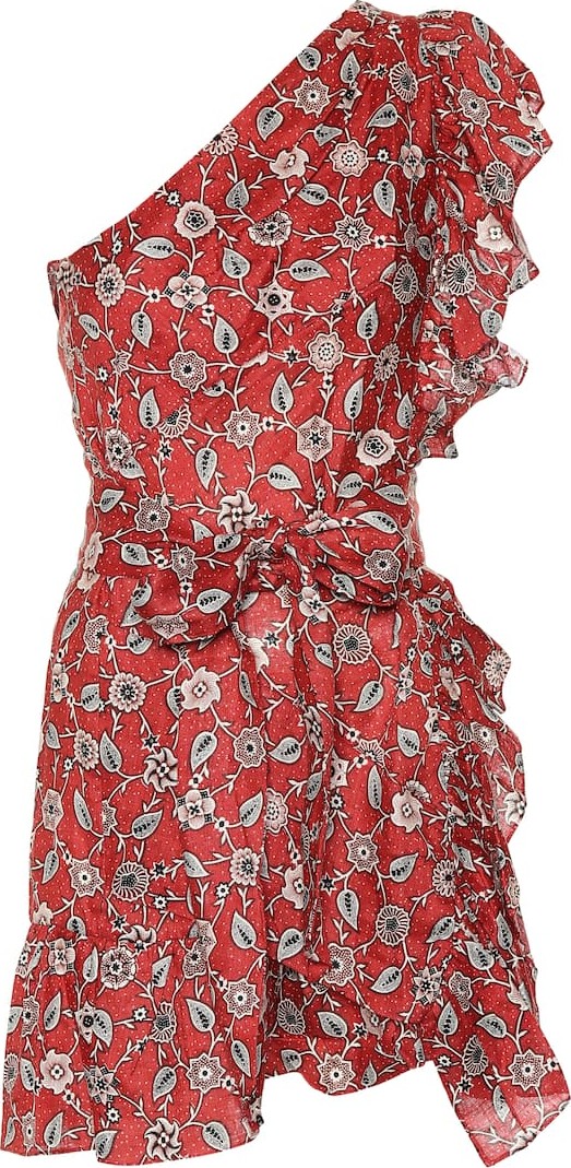 Isabel Marant Etoile Teller one-shoulder linen dress