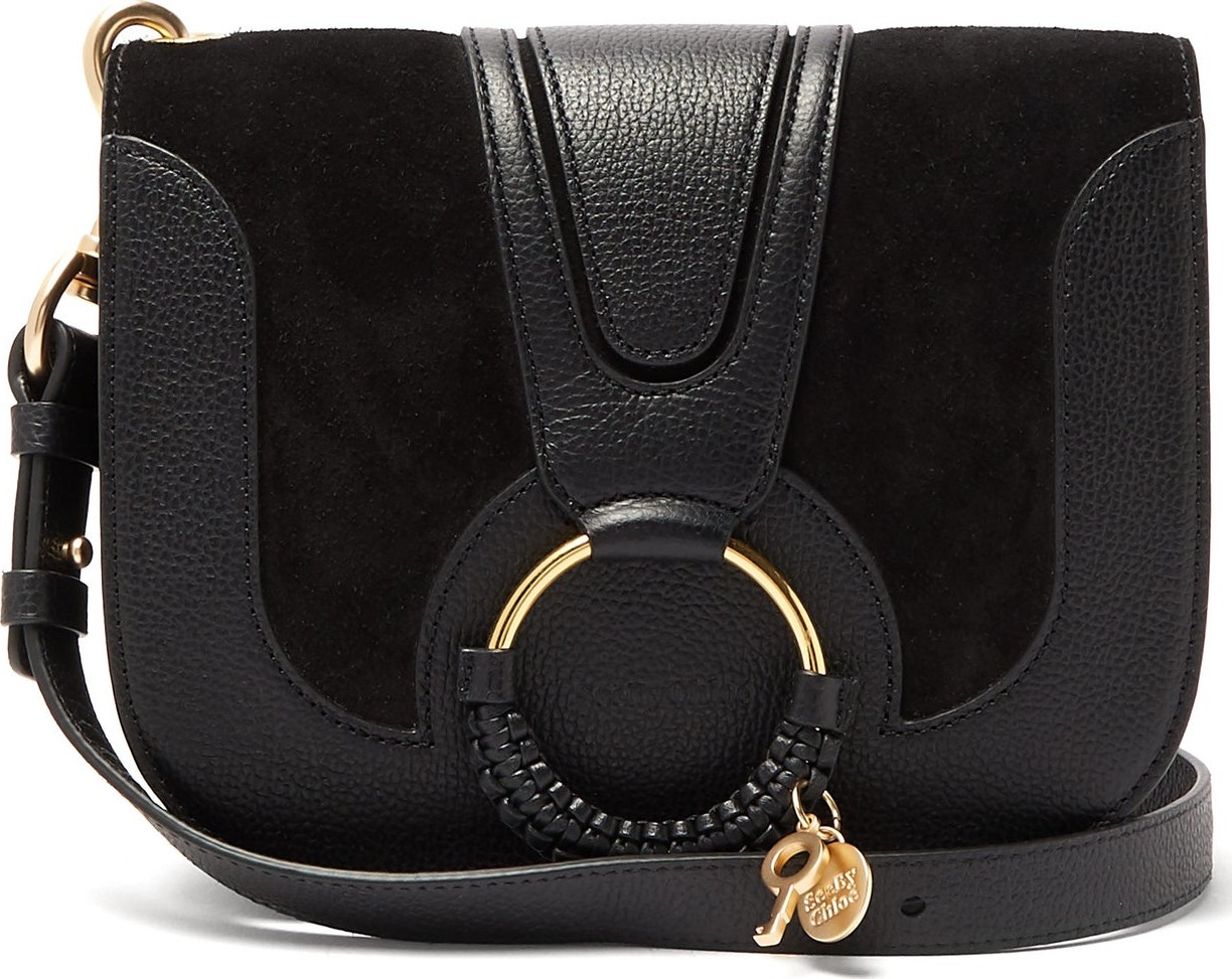 See By Chloé Hana small suede and leather cross-body bag