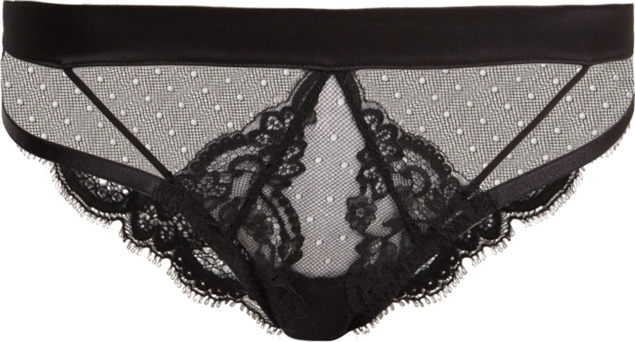 Coco De Mer Seraphine lace cut-out brazilian briefs