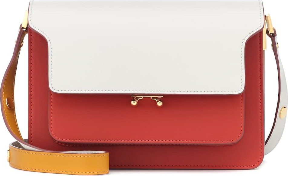 Marni Trunk leather shoulder bag
