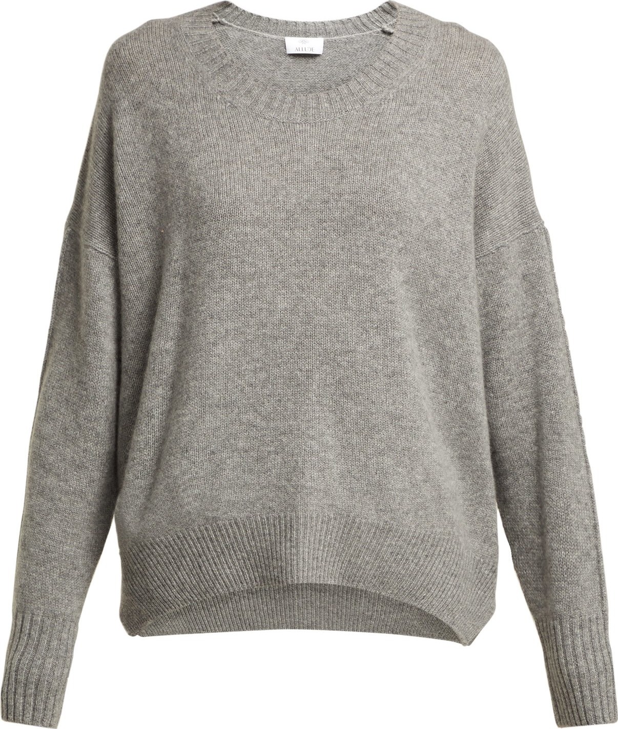 Allude Crew-neck cashmere sweater
