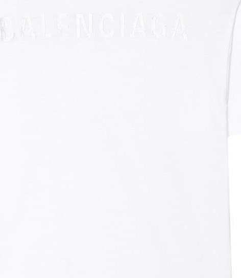 Balenciaga Kids' embroidered cotton T-shirt