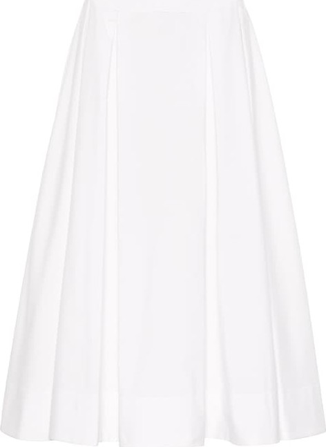 Gabriela Hearst Corrales cotton midi skirt