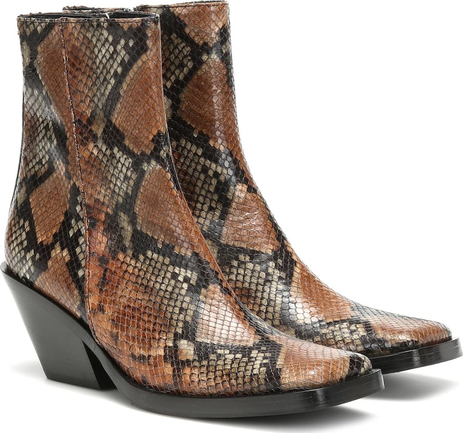 Acne Studios Braxton Viper leather ankle boots