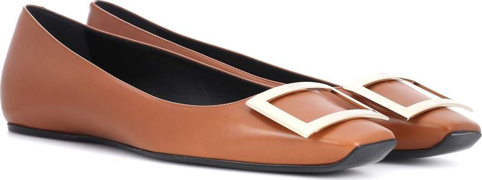 Roger Vivier Belle Vivier leather ballerinas