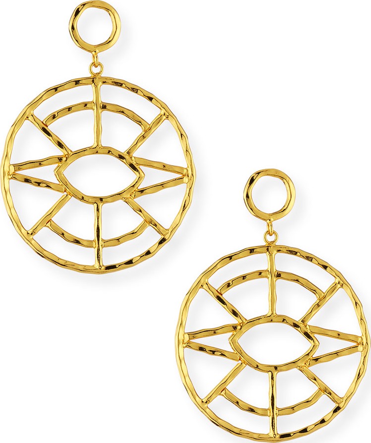 NEST Jewelry Hammered Geometric Statement Earrings