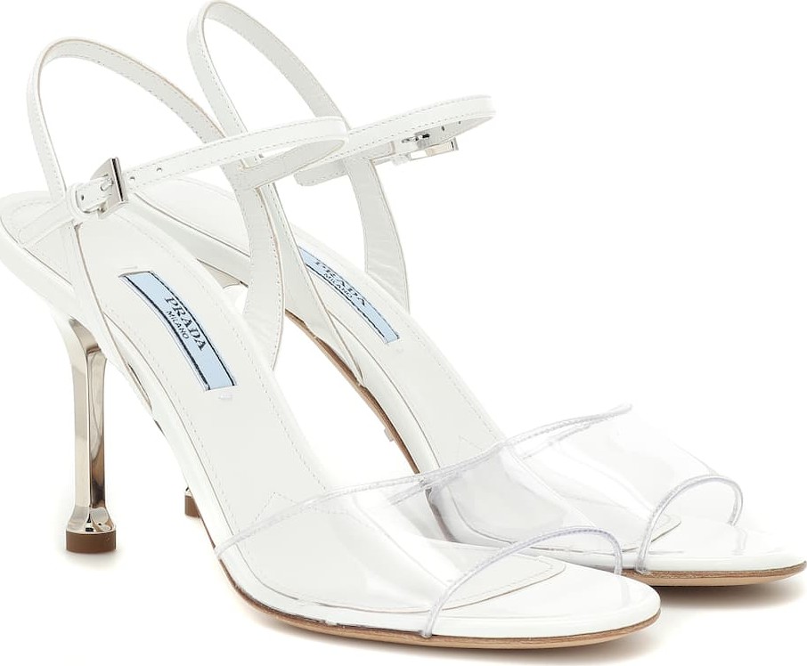 Prada Leather and PVC sandals