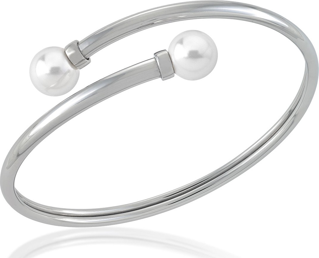 Majorica 9mm Coiled Manmade-Pearl Bangle Bracelet