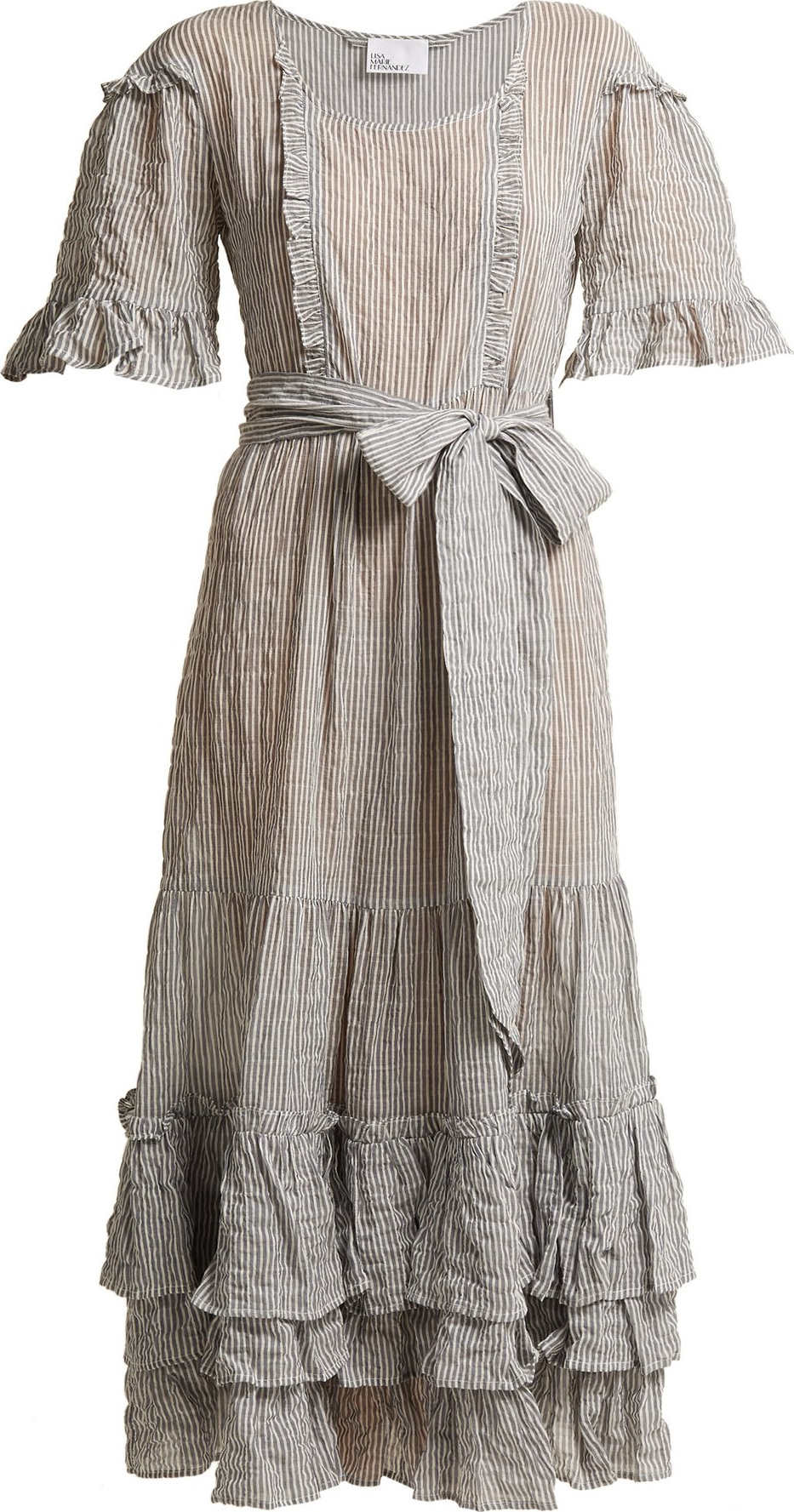 Lisa Marie Fernandez January striped seersucker dress