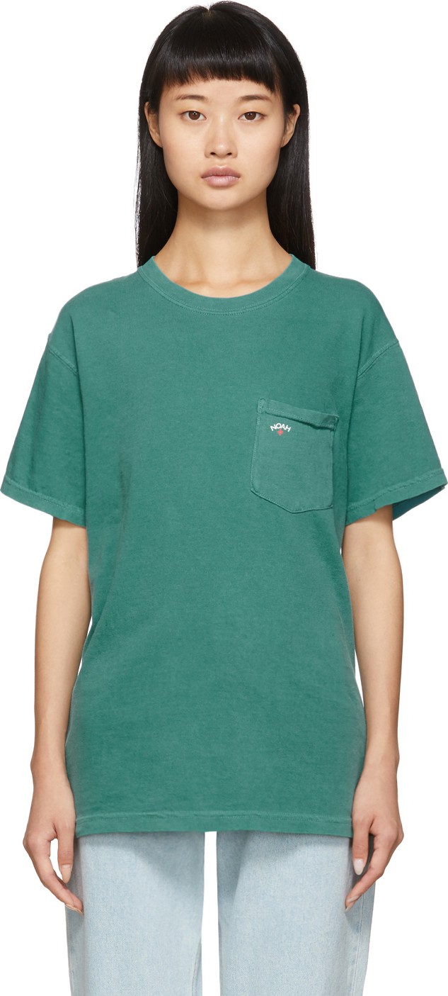 Noah NYC Green Pocket T-Shirt